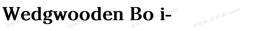 Wedgwooden Bo i字体转换